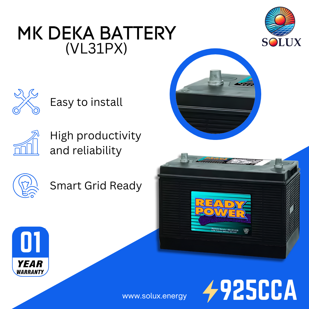 This is an image of MK Deka VL31PX 12 Volt DC FLA Battery